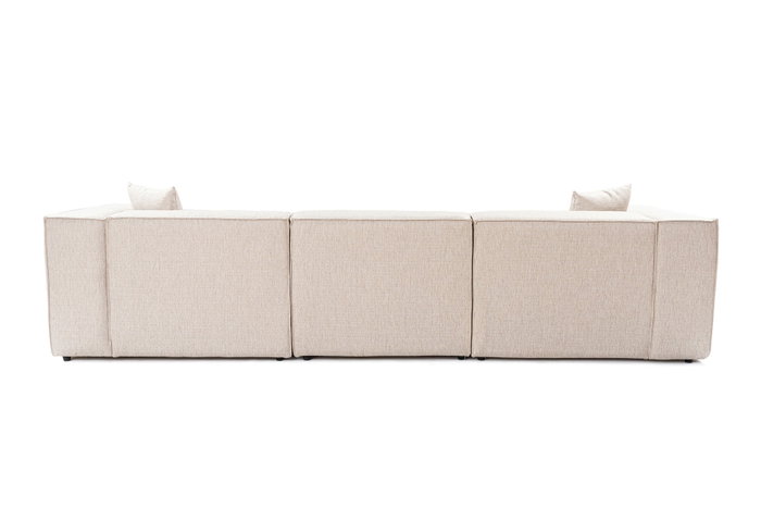 Atelier Del Sofa Sofá de 3 Plazas Lora - Marrón Claro | 303x108x65 cm